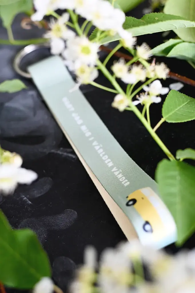 Kort nyckelband med buss, Vart jag mig i världen vänder5.webp