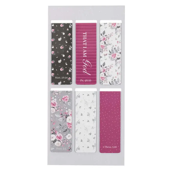 Pink Roses Magnetic Bookmark Set2.webp