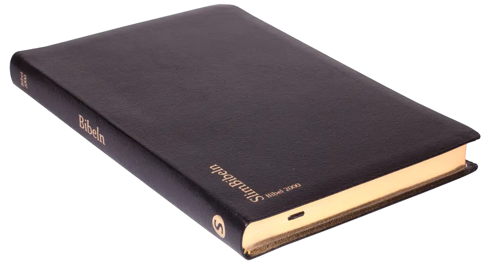 [111.001] Bibel 2000 slimline – svart cabra