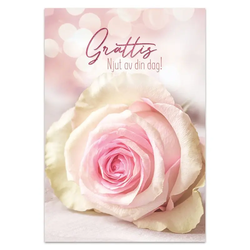 Dubbelt kort – Grattis! Njut av din dag!