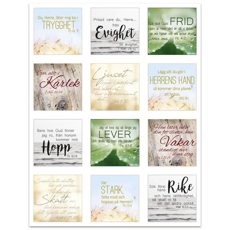 [912.006] Klistermärken – Bibelord