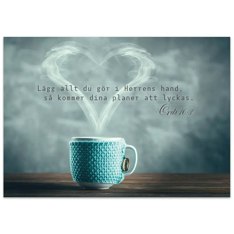 Vykort – Lägg allt du gör i Herrens hand ...