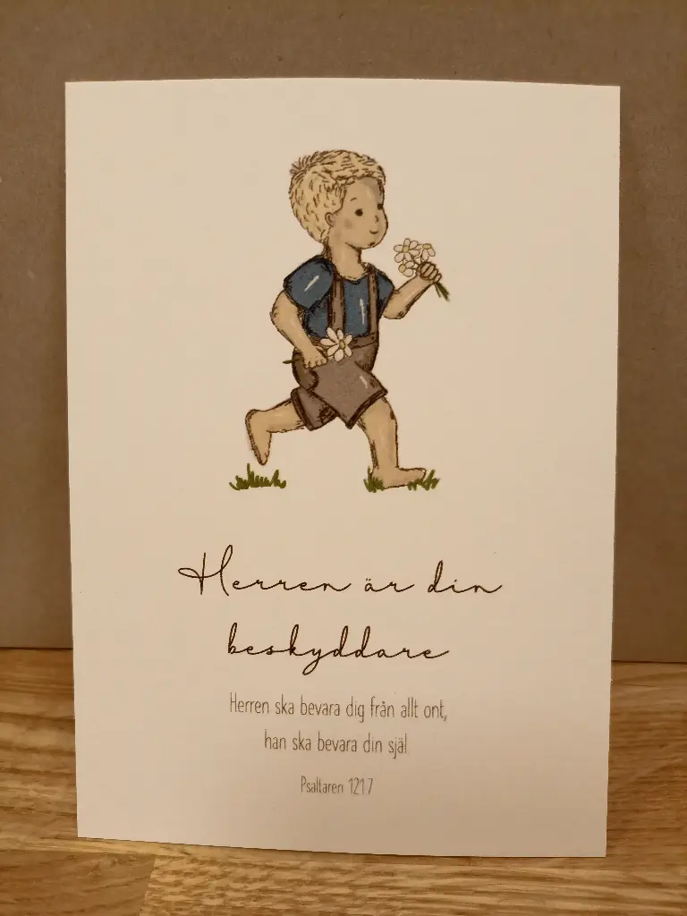 Vykort – Herren är din beskyddare (pojke)