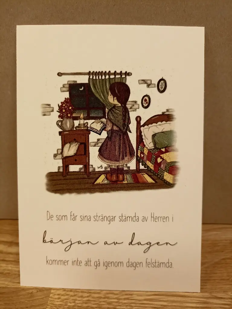 [700.001] Vykort – De som får sina strängar stämda i början av dagen