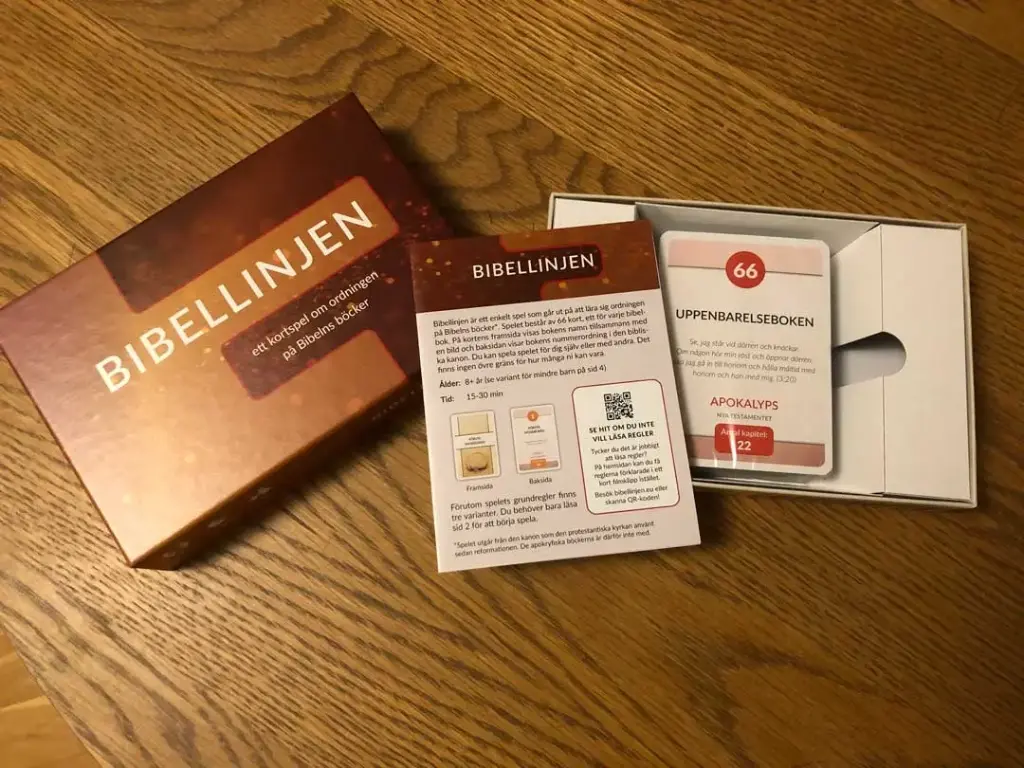 Bibellinjen – ett kortspel om ordningen på Bibelns böcker