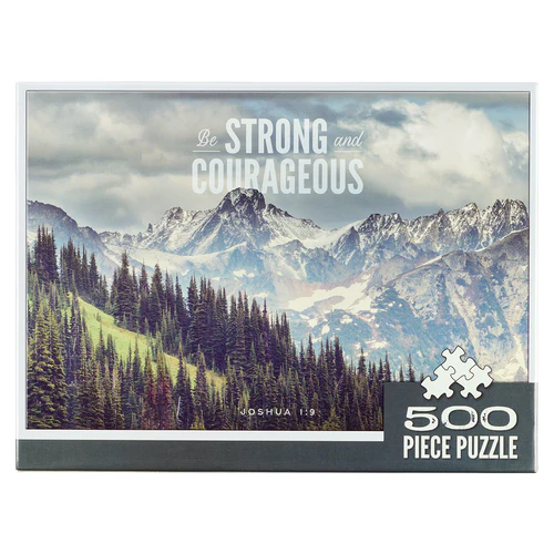 [640.004] Pussel "Be Strong & Courageous", Dal med tallar – 500 bitar