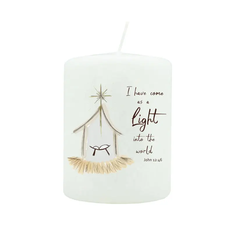 [512.006] Blockljus – Julkrubba "I have come as a light into the world"