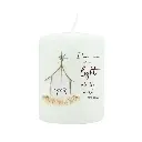 Blockljus – Julkrubba "I have come as a light into the world"