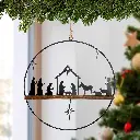 Krubba svävande i metallring