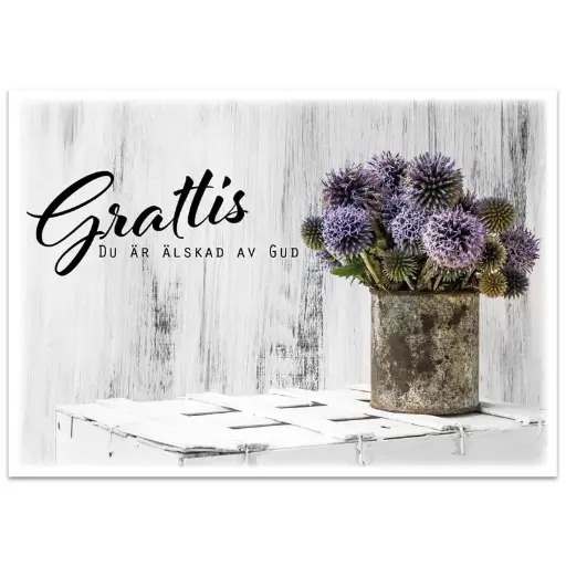 [712.014] Vykort – Grattis, du är älskad av Gud