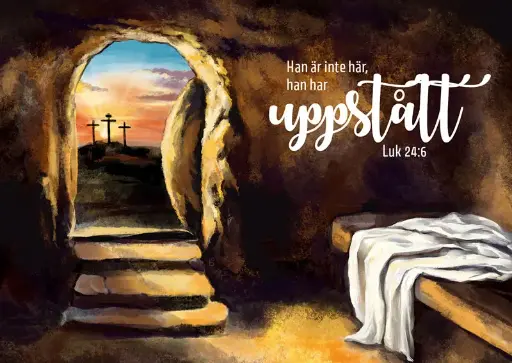 [724.001] Vykort – Han är inte här, han har uppstått