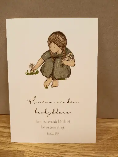 [700.011] Vykort – Herren är din beskyddare (flicka)