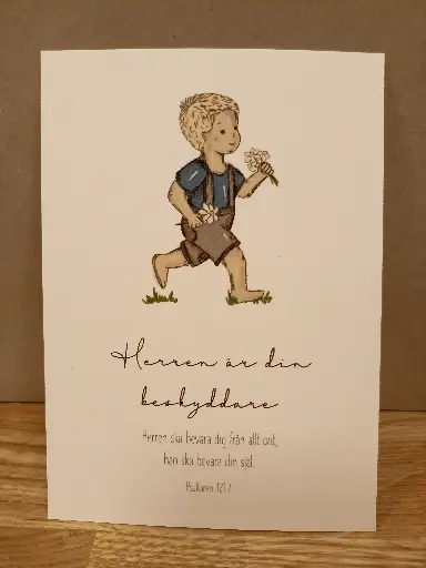 [700.009] Vykort – Herren är din beskyddare (pojke)