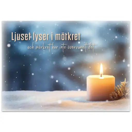 [712.046] Julkort – Ljuset lyser i mörkret 