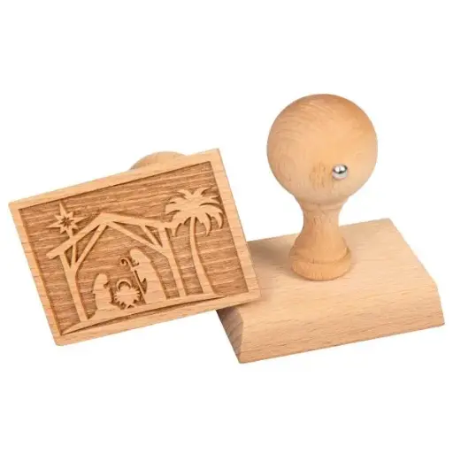 [941.001] Kakstämpel – Julkrubba