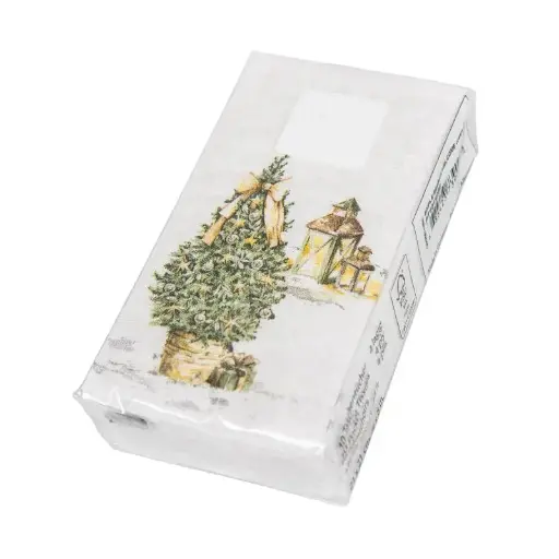 [941.003] Pappersnäsdukar – Vinterstämning