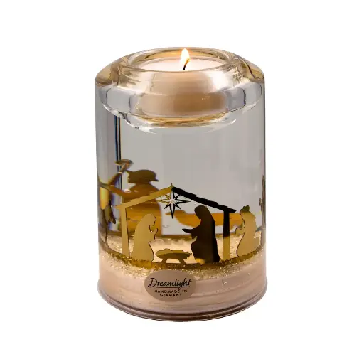 [542.001] Värmeljus med julkrubba (Dreamlight)